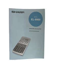 Sharp EL-9900 Calculator Manual Only For Graphing Calculator - Picture 1 of 3