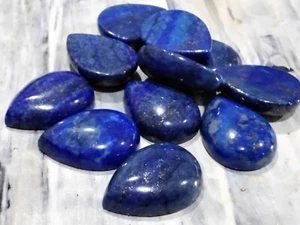 Natural Lapis Lazuli Cabachon, Teardrop, 25x18x7mm, 5 pce. - Bild 1 von 3
