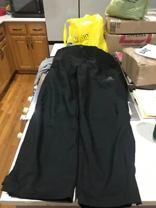 Adidas Mens Large Pants ClimaProof Rain Lined Black EUC - Picture 1 of 6