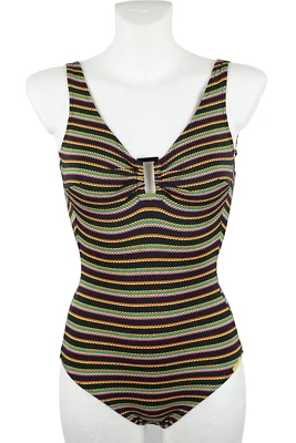 Lidea Badeanzug Größe 36 C Cup Bademode Schwarz Bunt Schwimmanzug Badebekleidung - Bild 1 von 4