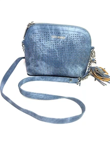 Steve Madden Blue Perforated Crossbody Bag / Purse - Picture 1 of 14
