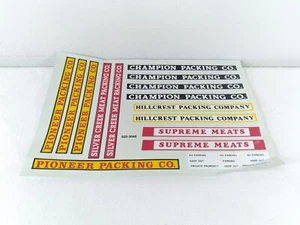 Walthers Pioneer Packing Co Decals 932-3048 - Picture 1 of 4