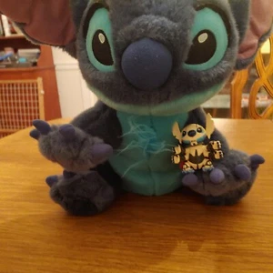 Disney store Original Stitch plush toy 15 inch  with little star wars stitch 333 - Picture 1 of 9