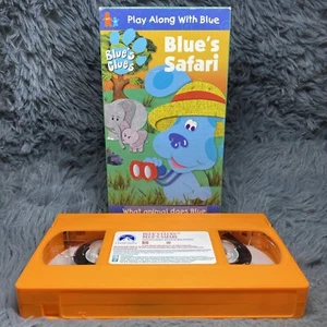 Blues Clues - Blues Safari VHS 2000 Nick Jr Nickelodeon Play Along With Blue - Picture 1 of 8
