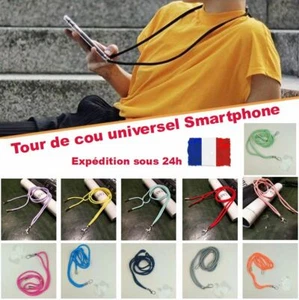 Tour de cou Lanière Sangle Cordon Ajustable Smartphone Téléphone Portable - Photo 1/18