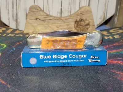 Cubiertos Frost Blue Ridge Cougar 14-260TPS naranja asas de hueso con plantilla Foto 1 de 4