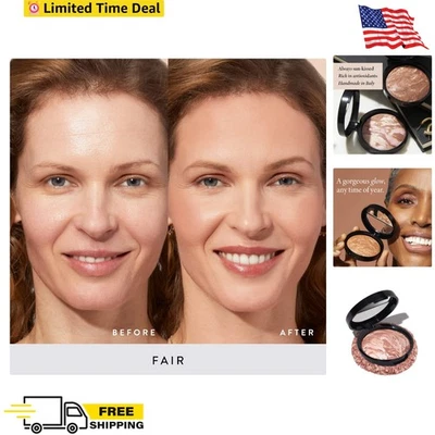 Baked Bronzer Powder Fair Light Natural Glow Face Makeup For Contour - Image 1 of 4