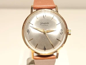 OROLOGIO MECCANICO UOMO VINTAGE LUSSO GERMANIA PLACCATO ORO"GLASHUTTE"-"GUB"CAL.70.1 - Foto 1 di 15