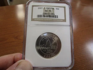 2001-P US Commemorative Clad Half Dollar US Capitol Building NGC MS70 - Picture 1 of 2