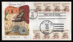 #2255 7.6c Carreta, Van - Dual Cancel FDC **ALLE 5 = KOSTENLOSER VERSAND ** - Bild 1 von 1