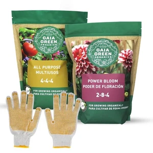 Gaia Green Bundle of Organic Fertilizers - Includes 2-8-4 Power Bloom and... - Picture 1 of 5