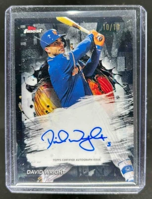 2024 Finest David Wright Auto Black Refractor #10/10 Mets - Image 1 of 2