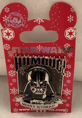 Disney 2014 Star Wars Darth Vader Humbug! PIN 3D NAVIDAD "FELIZ NAVIDAD" NUEVO Foto 1 de 4