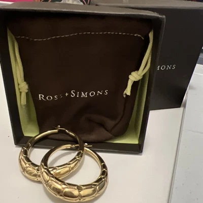 Aros de oro plata de ley superposición de oro Italia Foto 1 de 4