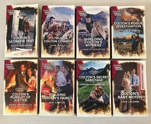 Lot 8 Harlequin Romantic Suspense Colton's of Colorado Series Paperback Novel - Foto 1 di 12