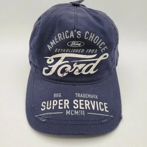Ford Logo "Super Service" Baseball Cap Mütze Klettverschluss Riemen Herren Einheitsgröße LESEN - Bild 1 von 12