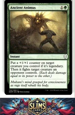 Magic the Gathering MTG Dominaria Ancient Animus #154 Buy 2 Get 1 - Image 1 of 2
