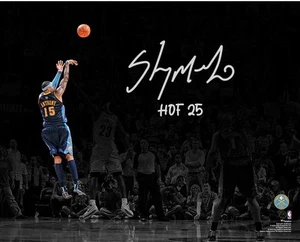 Carmelo Anthony Nuggets Signed 16x20 Shot vs Cavaliers Spotlight Photo w/Insc - Picture 1 of 1