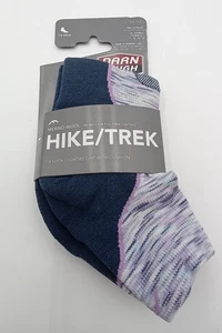 Darn Tough Merino Wool Lightweight Hike/Trek Quarter Sock, Purple, Size M - Picture 1 of 2
