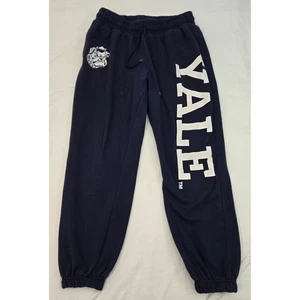 Pantalones deportivos YALE University azul marino polar L Bulldog mascota ropa deportiva - Imagen 1 de 11