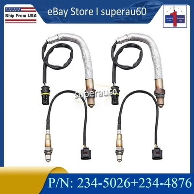 4X Oxygen Sensor For BMW X5 2011-2018 650i 2012-2018 750i 09-18 4.4L Front&Rear - Image 1 of 4
