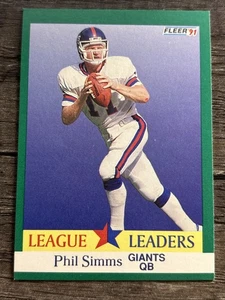 1991 Fleer - Phil Simms #414 - Picture 1 of 2