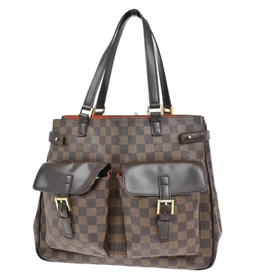 LOUIS VUITTON Uzes Shoulder Bag Damier Ebene Leather Brown France N51128 70KB558 - Image 1 of 4