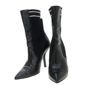 FENDI Boots Shoes EU 37 US 7 Black Authentic - Picture 1 of 9