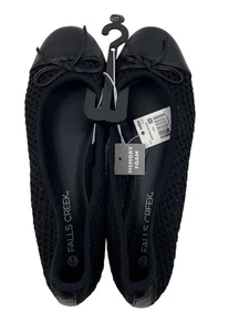 Falls Creek Brenna Womens Size 10M Black Flats w/Memory Foam - Picture 1 of 10
