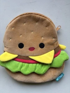 Squishmallows 8” Pouch Carl Cheeseburger Zipper Pencil Case / Bag / Purse /Pouch - Picture 1 of 11