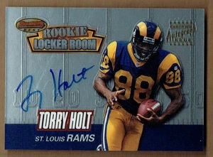 Bowman's Best Rookie Locker Room 1999 automático #RA5 Torry Holt - Imagen 1 de 2