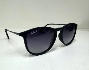 Brand New!Ray-Ban Sunglasses-Erika RB4171 622/8G-Black Frame Grey Gradient Lens - Picture 1 of 5
