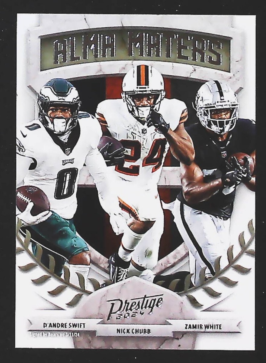 2024 Panini Prestige D'Andre Swift Nick Chubb Zamir White 2024 Panini Prestige D'Andre Swift Nick Chubb Zamir White