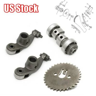 Camshaft Silent Rocker Arm Sprocket Kit For Yamaha TTR125 TTR 125 E/L/LE 00-2017 — 第 1/4 张图片