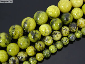 Natural Yellow Turquoise Gemstone Round Beads 14.5'' 2mm 4mm 6mm 8mm 10mm 12mm