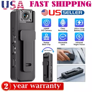 HD Mini Police Body Camera 1080P Video Audio Recorder Pocket Night Vision Cam - Picture 1 of 13