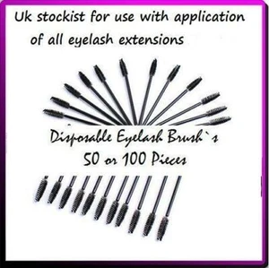 10-100 Disposable Mascara Wands Brushes For Eyelashes Extensions/ Makeup Artists - Picture 1 of 1