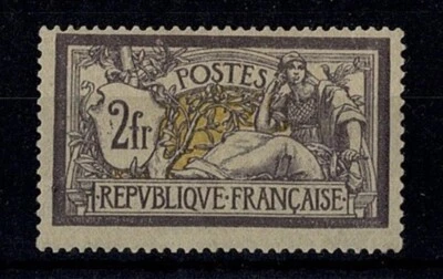FRANCE YVERT 122 SCOTT # 126 " MERSON 2F GRAY VIOLET AND YELLOW " MH VF X528 - Image 1 of 2