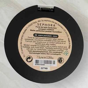 Sephora Matte Perfection Powder Foundation - 06 Warm Porcelain - Full Size - Picture 1 of 4