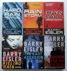 John Rain, 6 Book LOT, Hard Rain - SIGNED Requiem for an Assassin, Barry Eisler