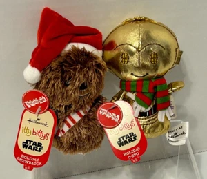 Hallmark Itty Bittys - HOLIDAY CHEWBACCA & C 3PO (Star Wars) - Neues Spielzeug für alle - Bild 1 von 2