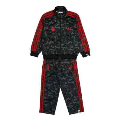 [JN7121] Adidas Originales Bape Niños Fútbol Negro Traje de Pista *NUEVO* Foto 1 de 4