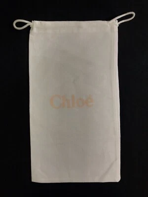 Chloé 储物防尘袋 抽绳 白色 米色 保护套 13 x 8 — 第 1/3 张图片