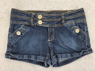 Jolt Azul Demonio Pantalones Cortos 4 Bolsillos Pantalones Cortos Doble Costura Mujer Talla 9 Foto 1 de 4