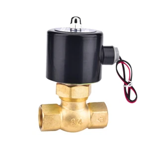 Bobina de válvula solenoide de vapor de alta temperatura cuerpo de latón normalmente cerrado  - Imagen 1 de 9