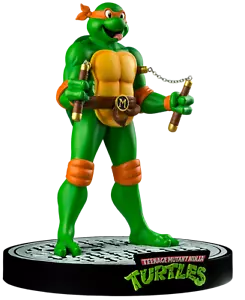 IKON Sammlerstücke Teenage Mutant Ninja Schildkröten TMNT Michelangelo 12 Zoll Statue - Bild 1 von 6