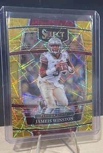 2022 Panini Select Draft Picks - Concourse Gold Lazer Prizm #98 Jameis Winston - Picture 1 of 4