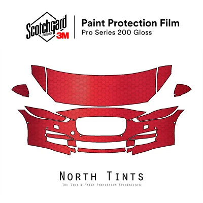 Jaguar XE 2016-2019 Serie 3M Pro Película de Protección de Pintura Precortada Sujetador Transparente Kit PPF Foto 1 de 4