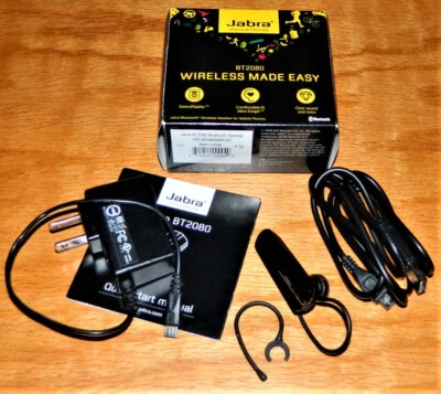 Jabra BT2080 Wireless Bluetooth Ear-Hook Headsets Bundle - Image 1 of 4