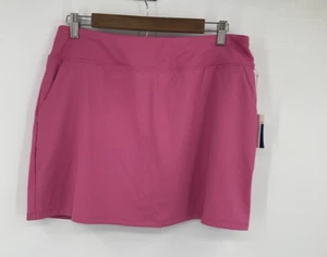 Tommy Bahama Golf Active A-Line Skort rosa donna grande nuovo pickle ball UPF 50 - Foto 1 di 10